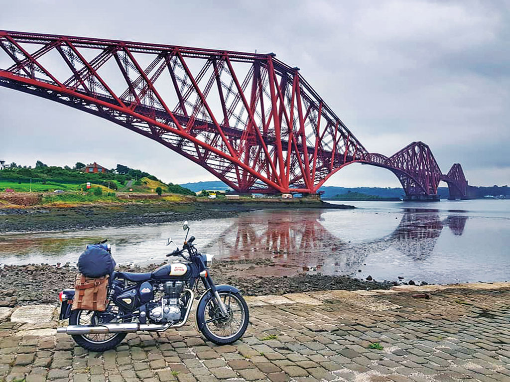 Rast in Schottland - Royal Enfield