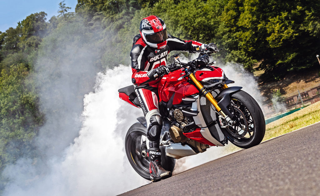 Burnout - Ducati Streetfighter V4 S - Modell 2020 Burnout - Ducati Streetfighter V4 S - Modell 2020
