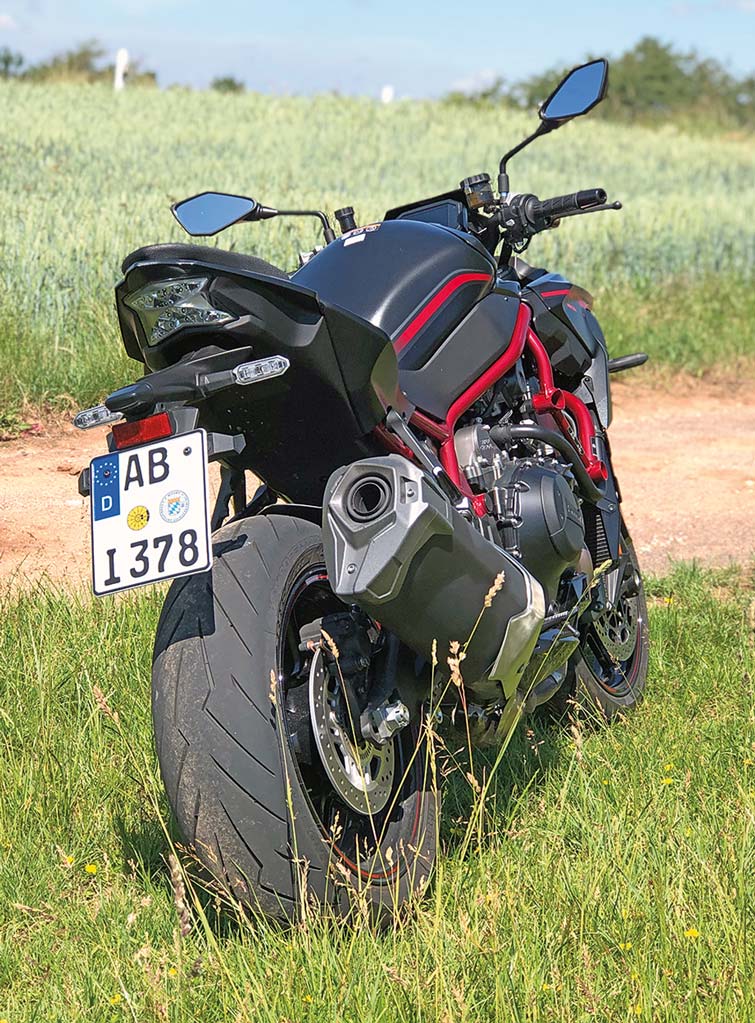 Heckansicht - Kawasaki Z H2, Modell 2020