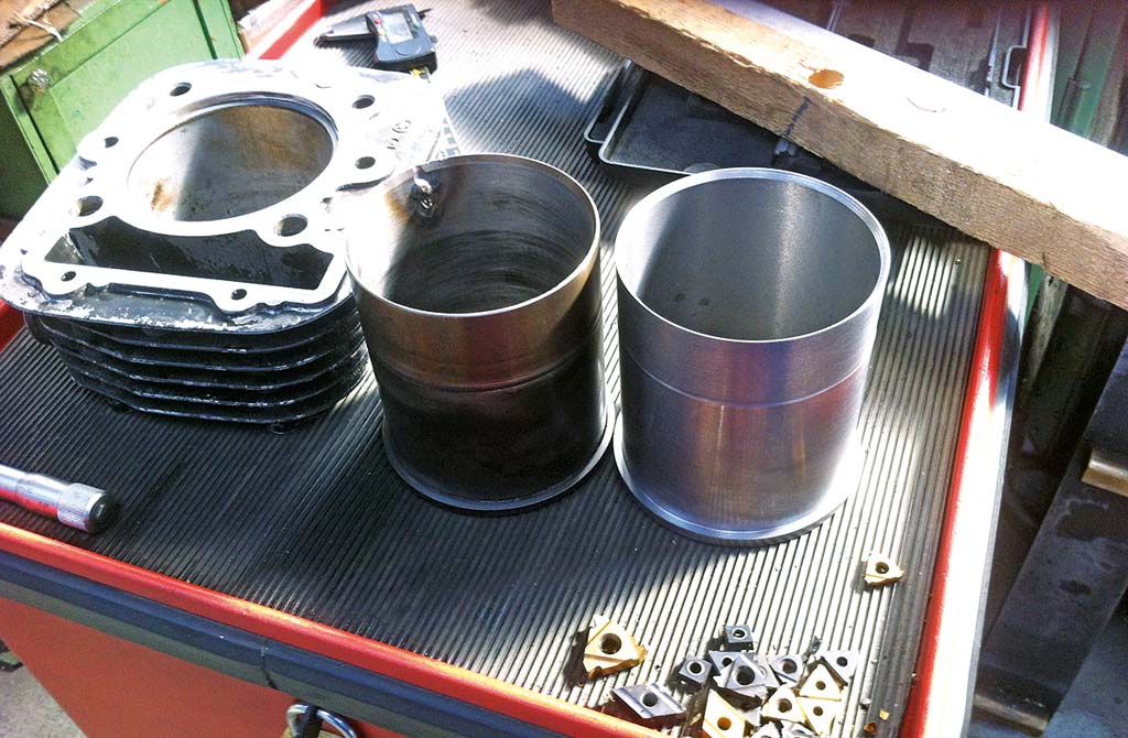 Neue Zylinder-Laufbuchse für die Yamaha TT 350 