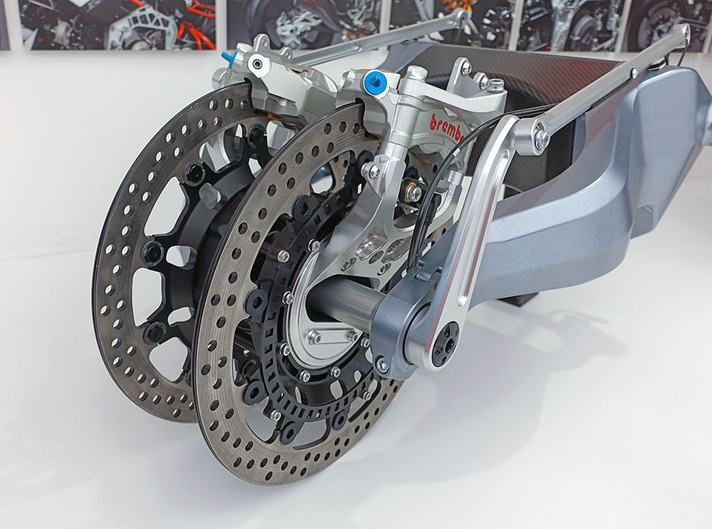 Vorderschwinge der Bimota Tesi H2 Vorderschwinge der Bimota Tesi H2