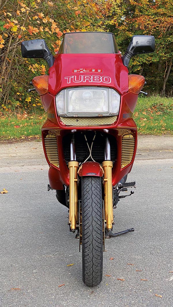 Frontansicht, Honda CX 500 Turbo, Bj. 1982 Frontansicht, Honda CX 500 Turbo, Bj. 1982