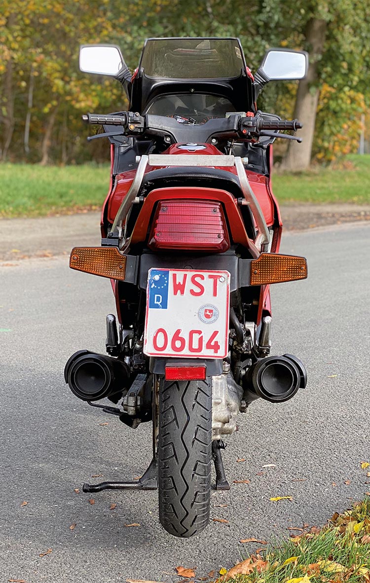 Heckansicht, Honda CX 500 Turbo, Bj. 1982 Heckansicht, Honda CX 500 Turbo, Bj. 1982