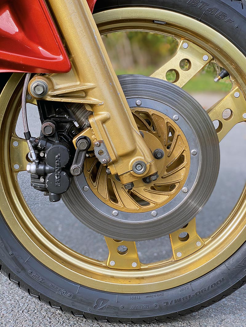 Zahme Doppelscheibenbremse vorne, Honda CX 500 Turbo, Bj. 1982 Zahme Doppelscheibenbremse vorne, Honda CX 500 Turbo, Bj. 1982