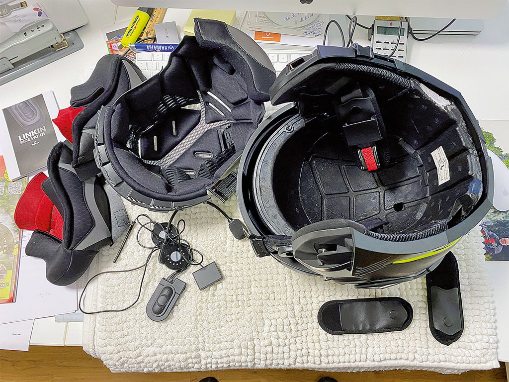 Einbau des Linkin RidePal III in den LS2 FF900 Valiant II Einbau des Linkin RidePal III in den LS2 FF900 Valiant II