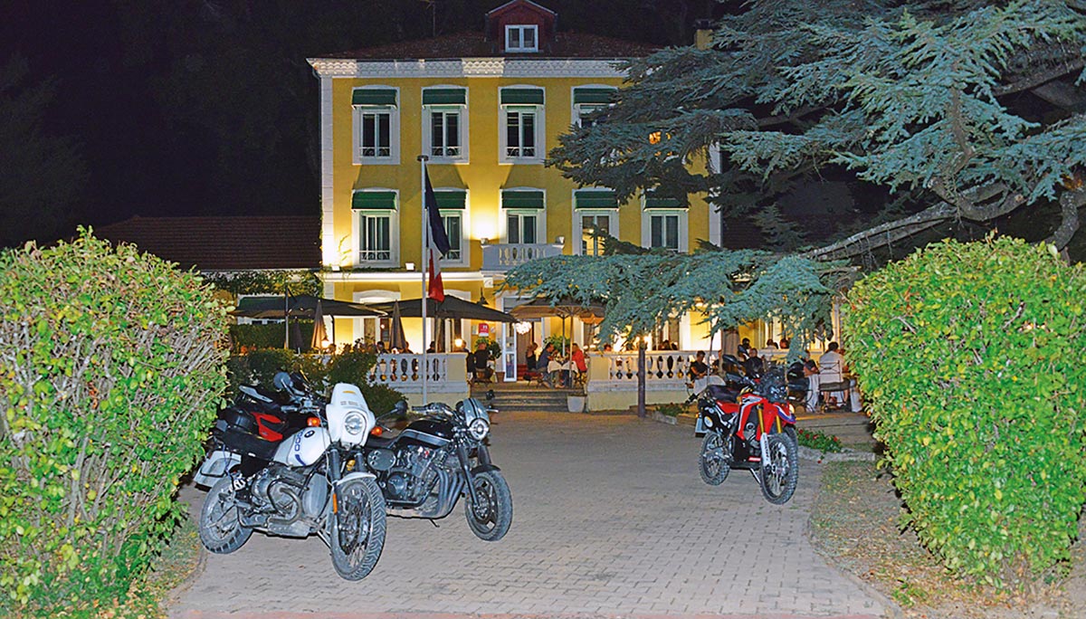 Anfangs- und Endpunkt unserer Tour im Le Cèdre de Soyons