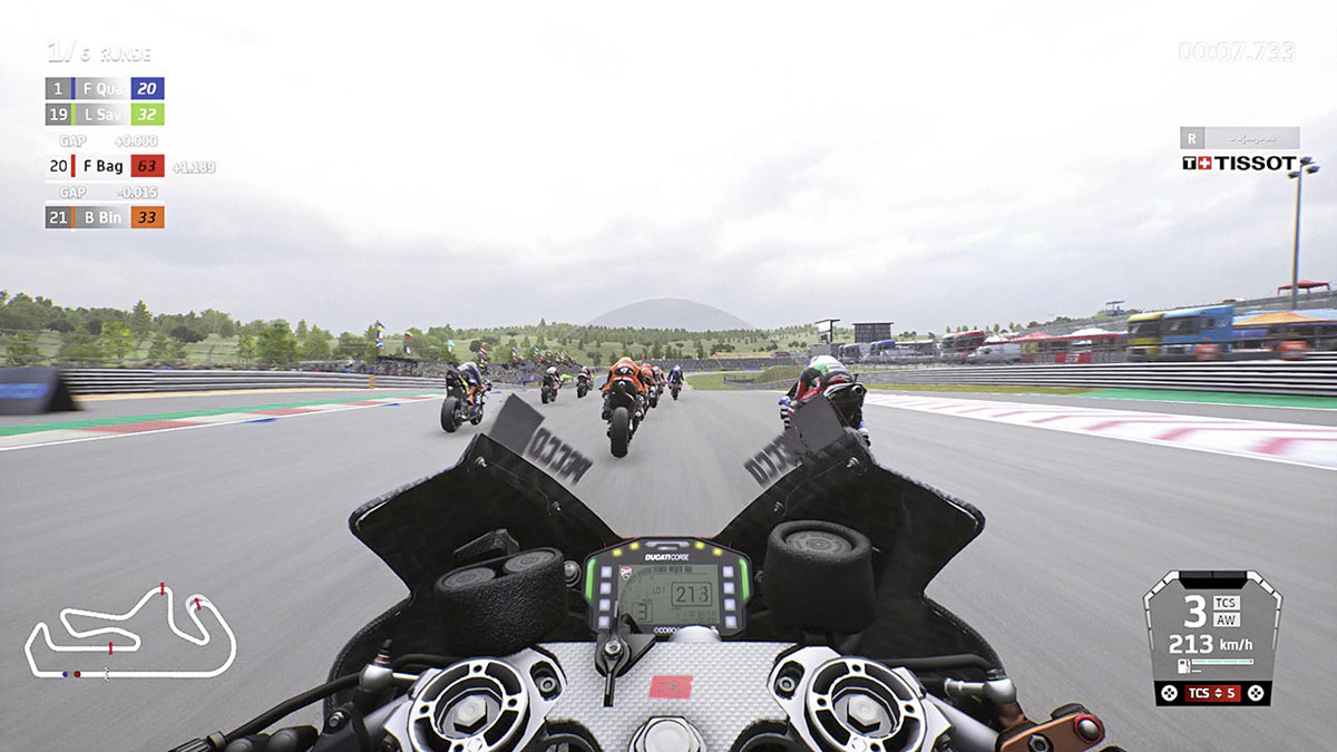 MotoGP21 - Onboard Screenshot auf der PS4 MotoGP21 - Onboard Screenshot auf der PS4