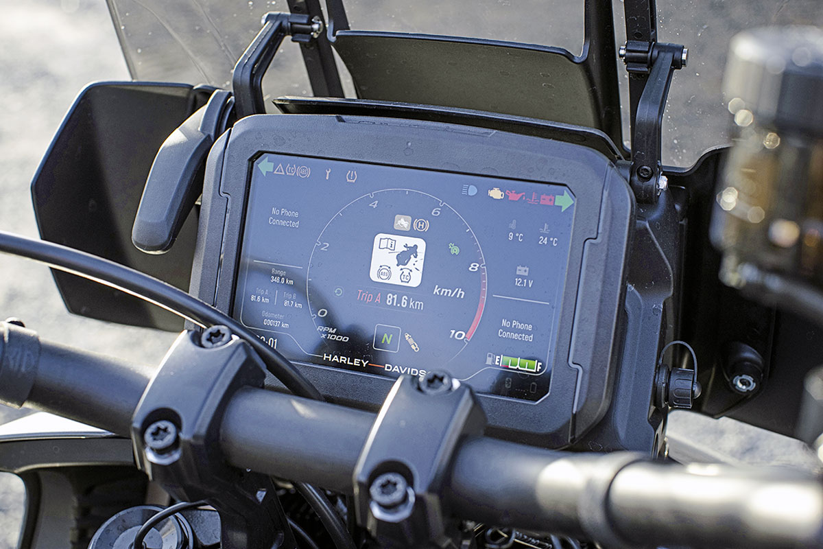 TFT-Display der Harley-Davidson Pan America
