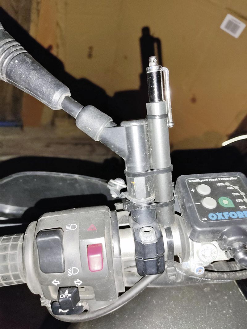 Touchpen am Lenker Touchpen am Lenker