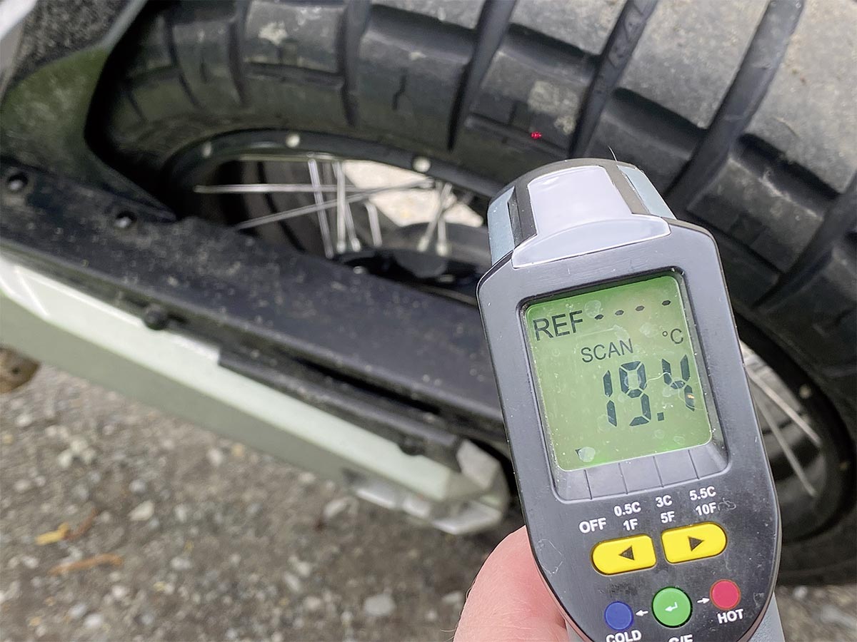 Vergleichsmessung zu obiger Temperaturanzeige Vergleichsmessung zu obiger Temperaturanzeige