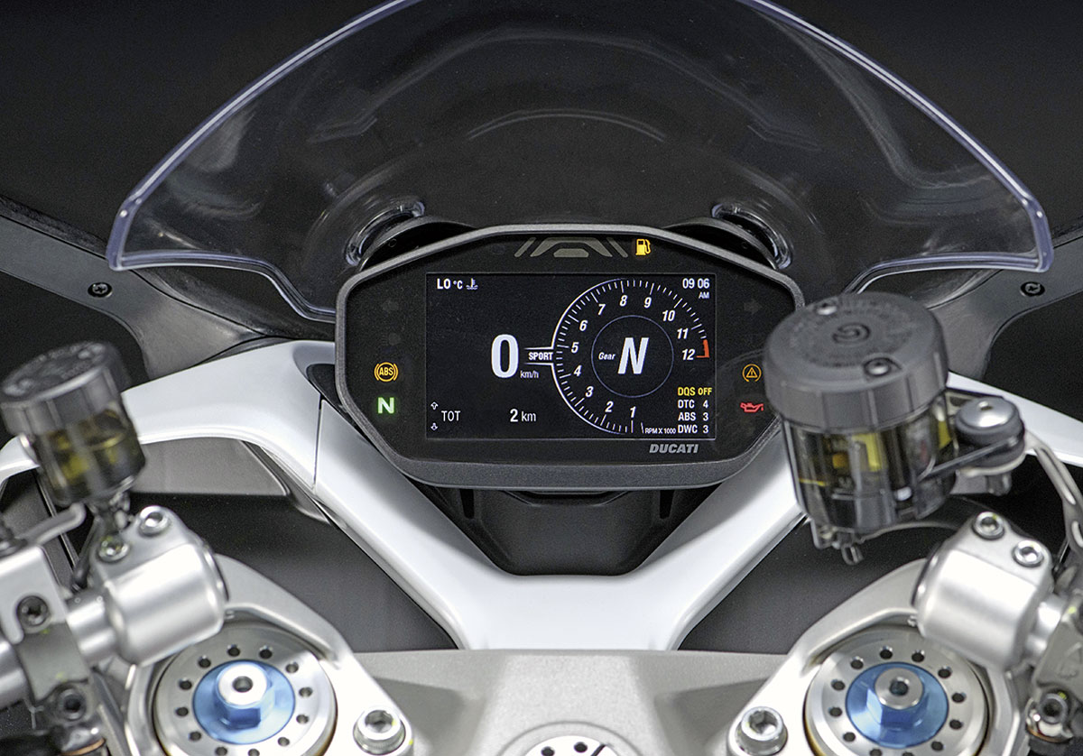 TFT-Display Ducati Supersport 950 S, Modell 2021 TFT-Display Ducati Supersport 950 S, Modell 2021