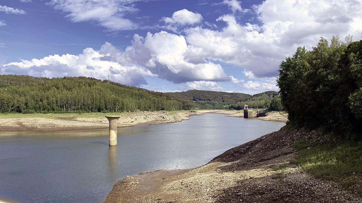 Kleine Pause am Pumpspeicherwerk Schwarzenberg