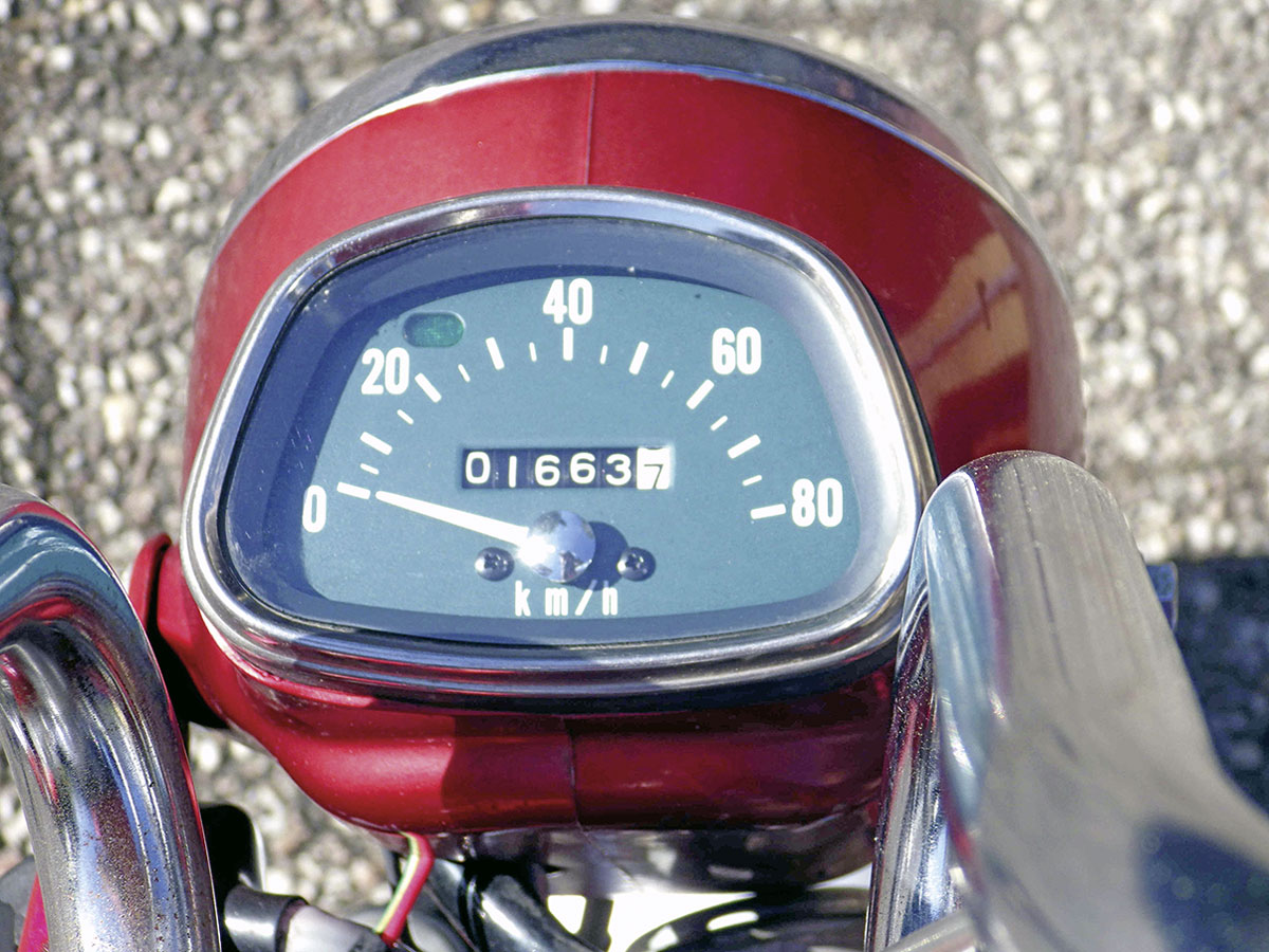 Honda Dax - Sehr überschaubares Cockpit Honda Dax - Sehr überschaubares Cockpit