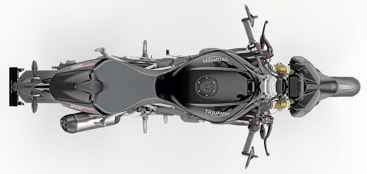 Triumph Speed Triple 1200 RS von oben