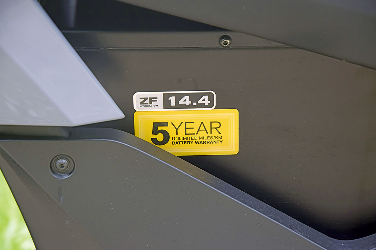 Zero gibt 5 Jahre Garantie auf die Batterie Zero gibt 5 Jahre Garantie auf die Batterie