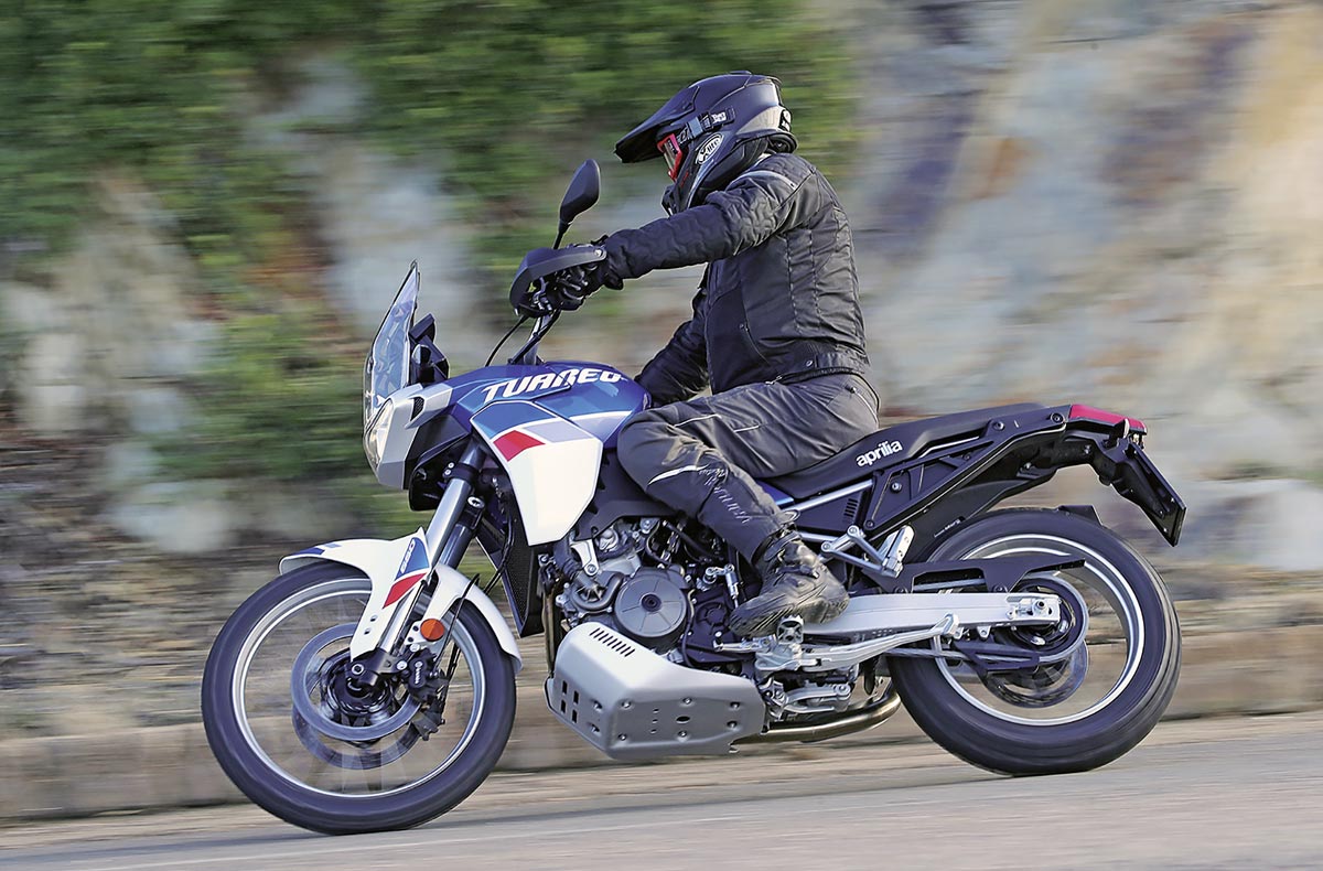 Aprilia Touareg 660 - Tourentaugliche Sitzposition 