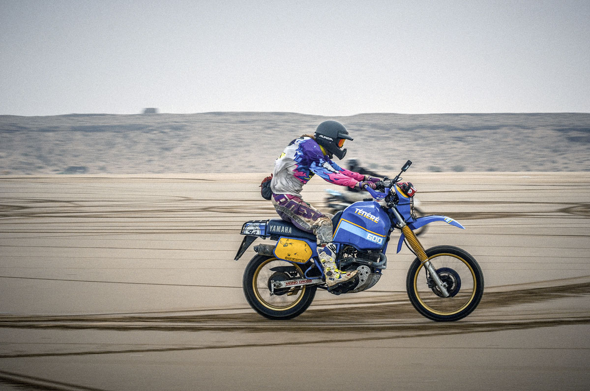 Yamaha XT 600 Ténéré in ihrem Element Yamaha XT 600 Ténéré in ihrem Element