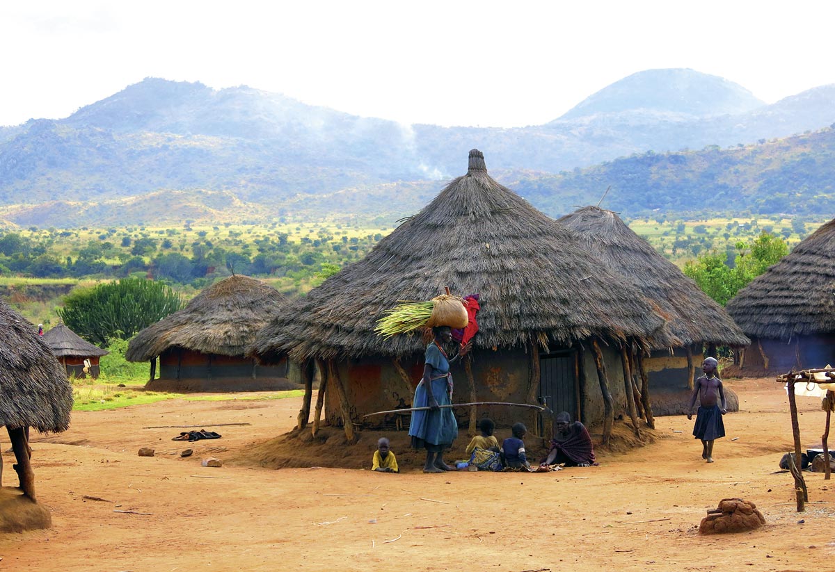 Hüttendorf in grandioser Landschaft