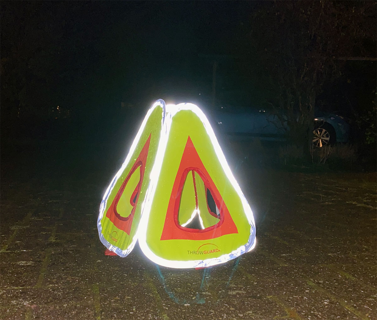 ThrowGuard bei Nacht