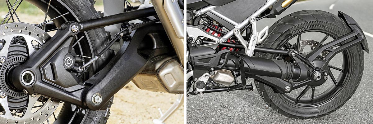 Tiger 1200 - Neu konstruierter, leichterer Kardanantrieb