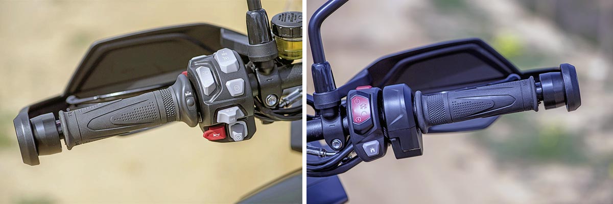 Tiger 1200 - Funktionale Armaturen links wie rechts