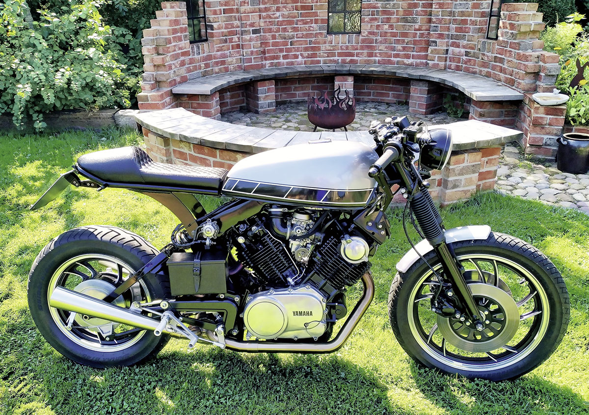 Die fertig umgebaute Yamaha XV 920 Die fertig umgebaute Yamaha XV 920