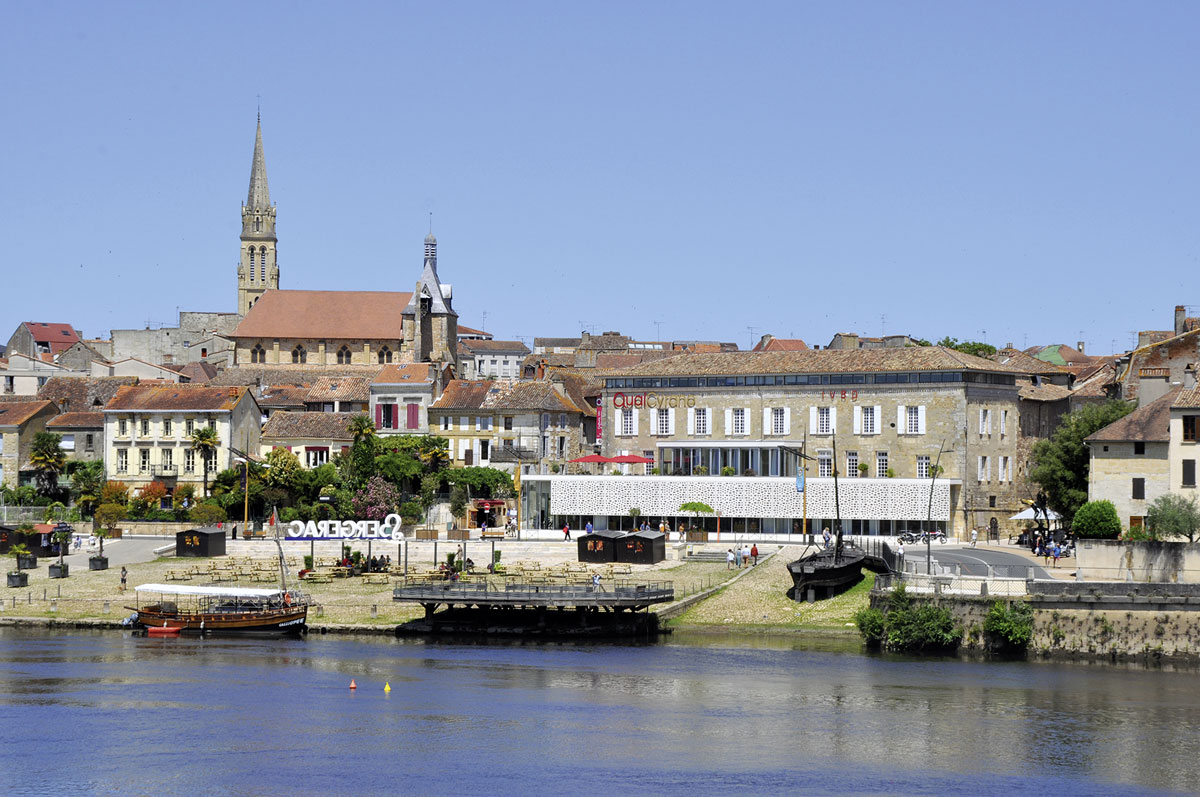 Bergerac am Fluss Dordogne