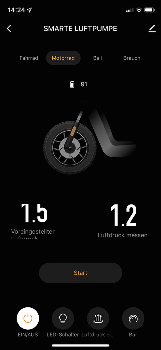 Pearl Akku Luftpumpe Pearl Akku Luftpumpe