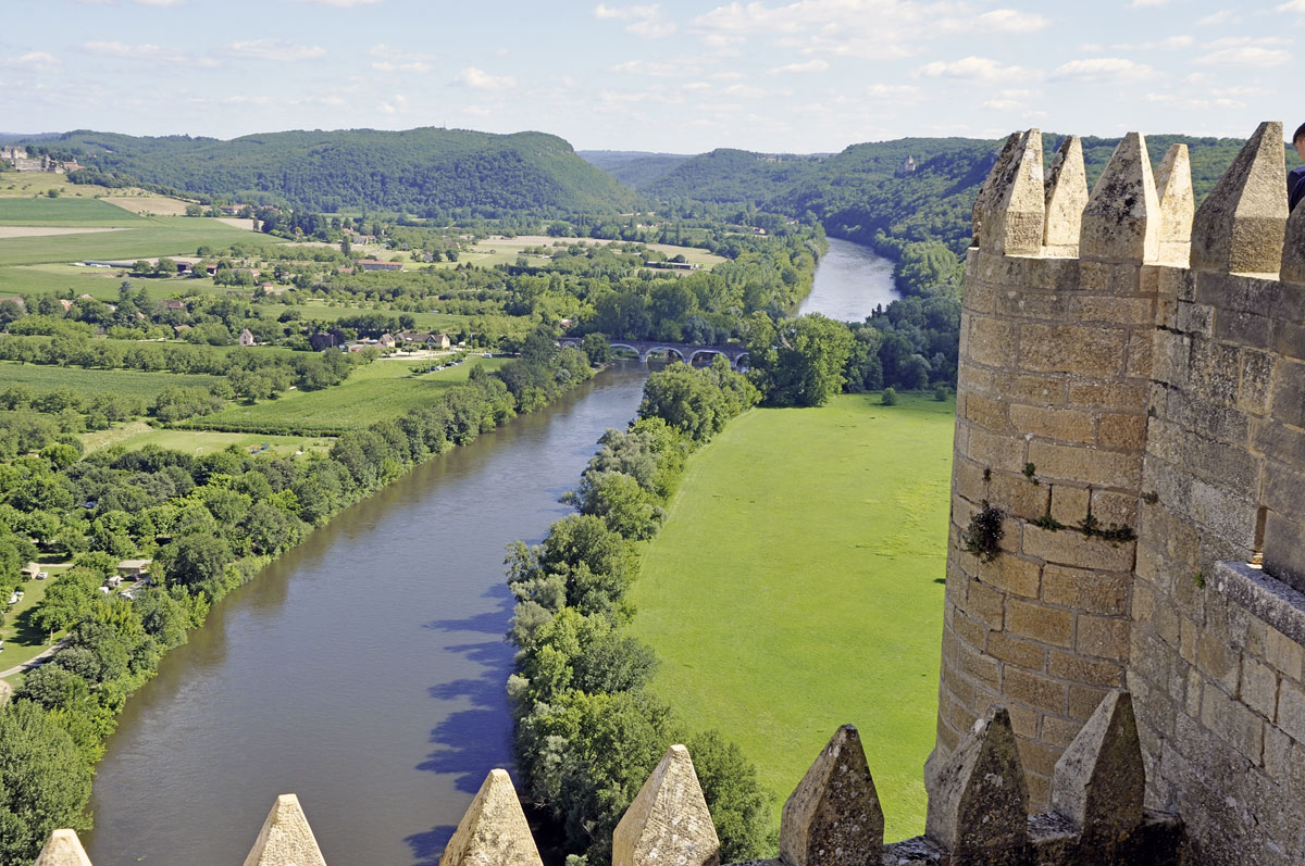 Blick auf den Fluss Dordogne