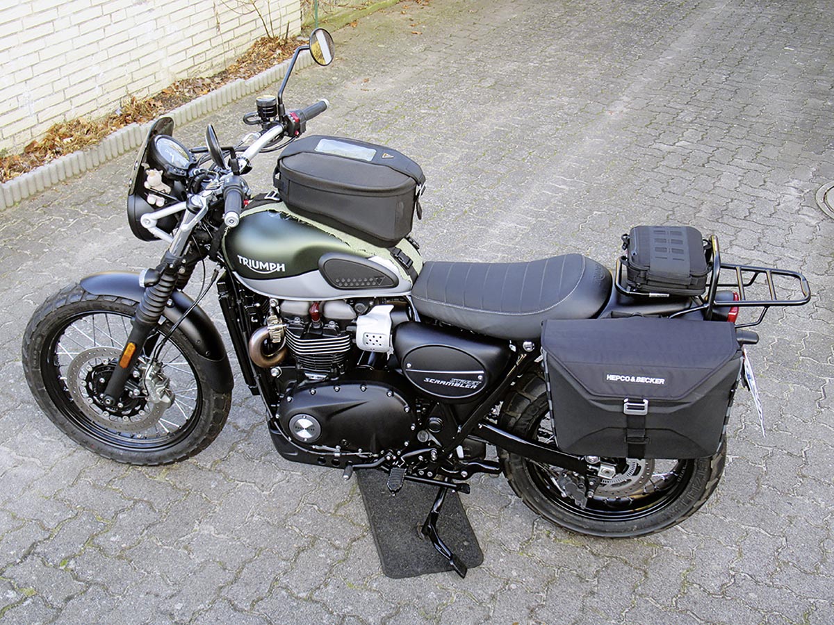 Triumph Street Scrambler - Bewährte Gepäcklösung