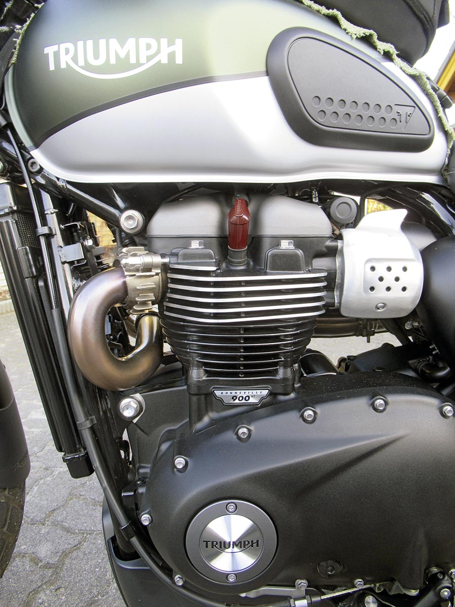 Triumph Street Scrambler - Sparsamer und schicker Motor