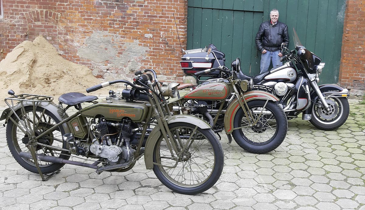 Drei Harley-Davidson aus der Sammlung