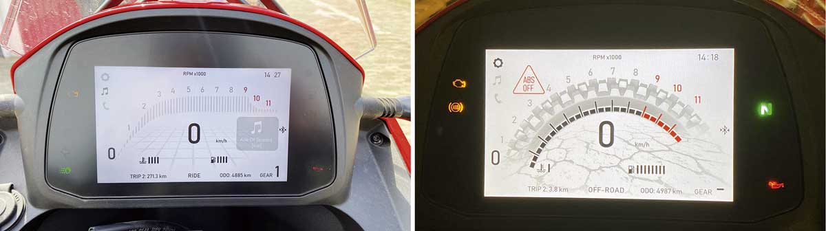 Moto Morini X-Cape 650 - Riesiges TFT-Display, ABS ist abschaltbar Moto Morini X-Cape 650 - Riesiges TFT-Display, ABS ist abschaltbar