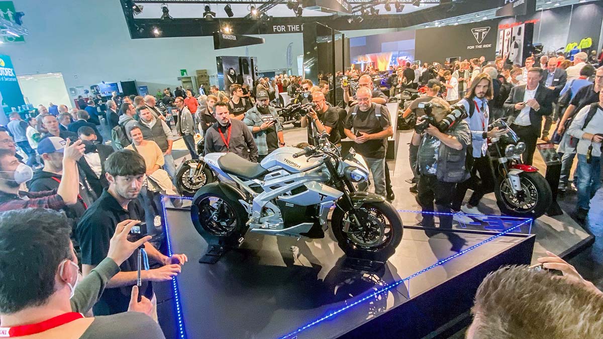 Triumph TE1 - der elektrische Prototyp ist en echter Hingucker