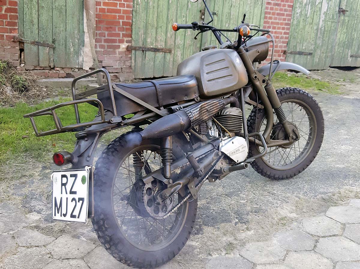 Ganz offensichtlich ein Zweitakter: Hercules K 125 BW