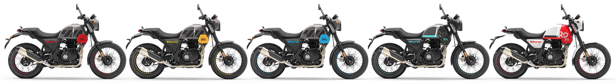 Royal Enfield Scram 411, 2023 in fünf Farben lieferbar