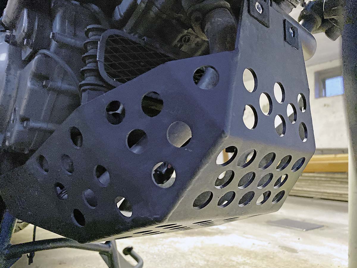 Stabil: Alu-Motorschutz