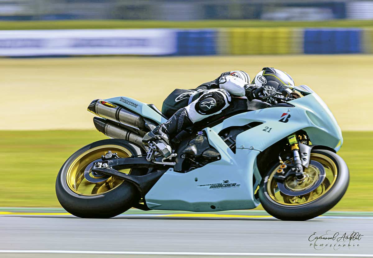 Robert Friedrich beim European Bridgestone Handy Cup in Le Mans