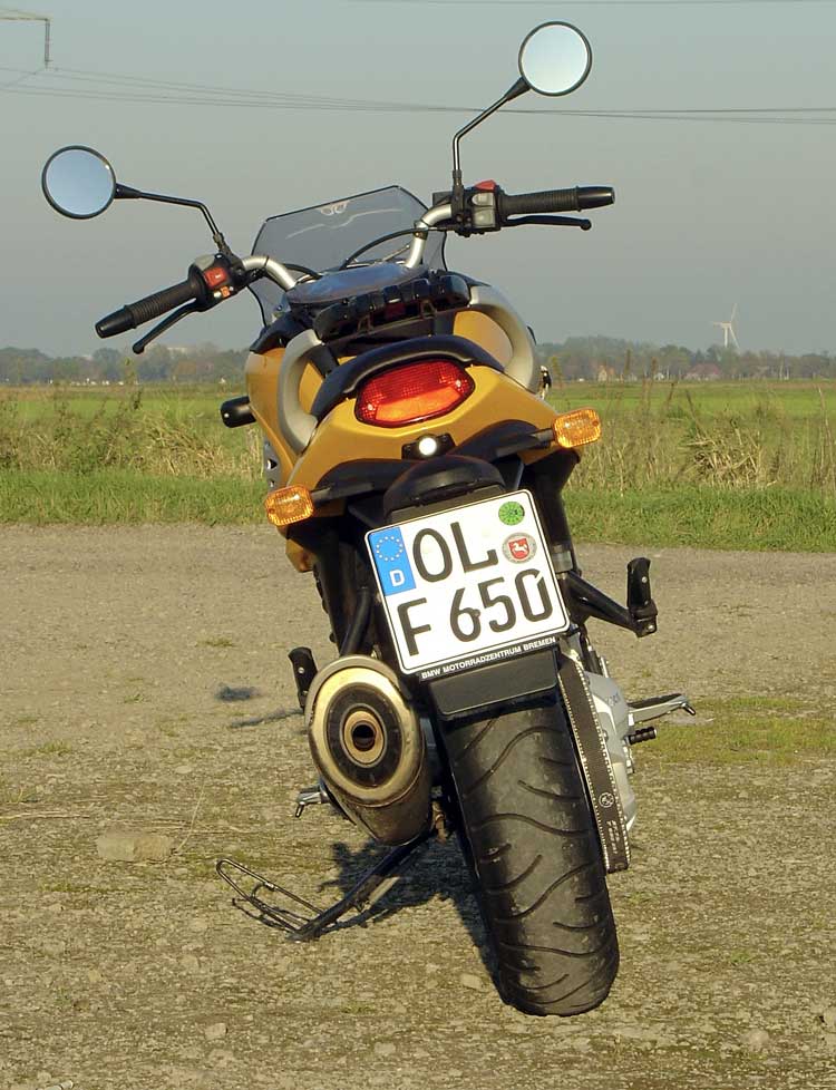 Kennzeichen mit Bedeutung - hier eine BMW F 650