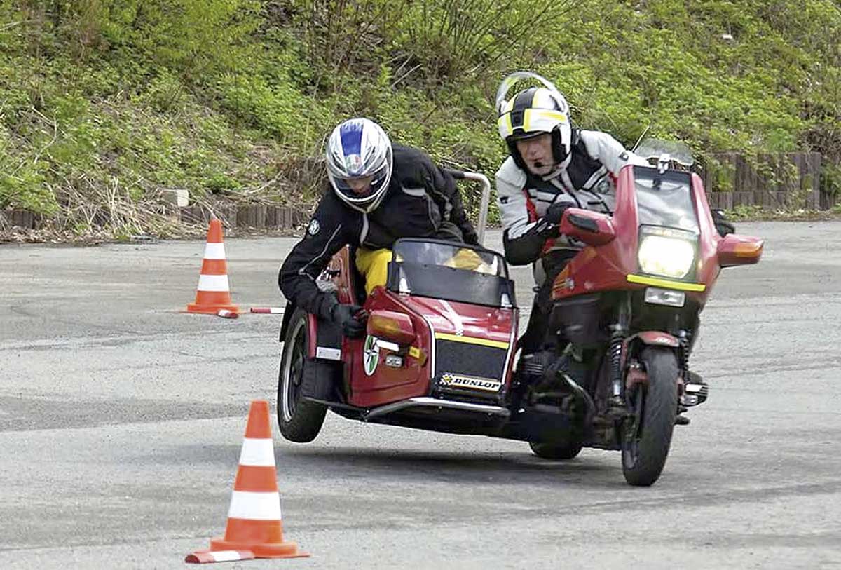 Prüfung bei der Rallye Zschoop