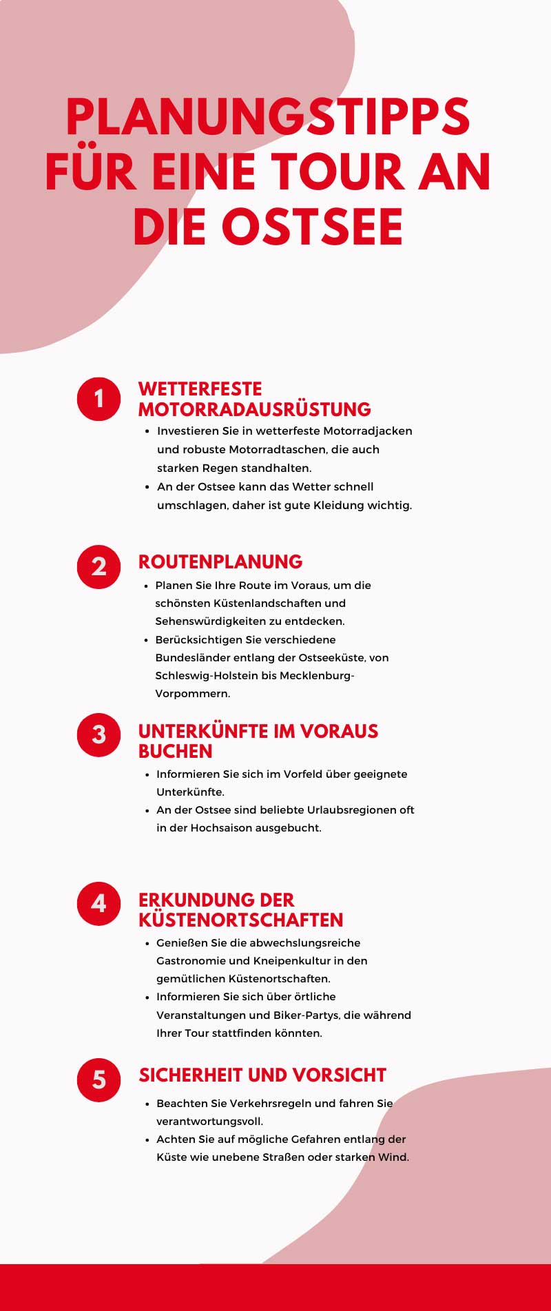 Planungstipps für eine Tour an die Ostsee