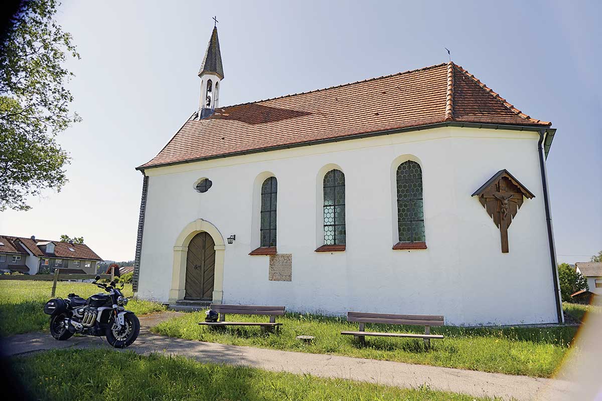 An dieser Stelle fand 1460 die Schlacht von Buchenberg statt.