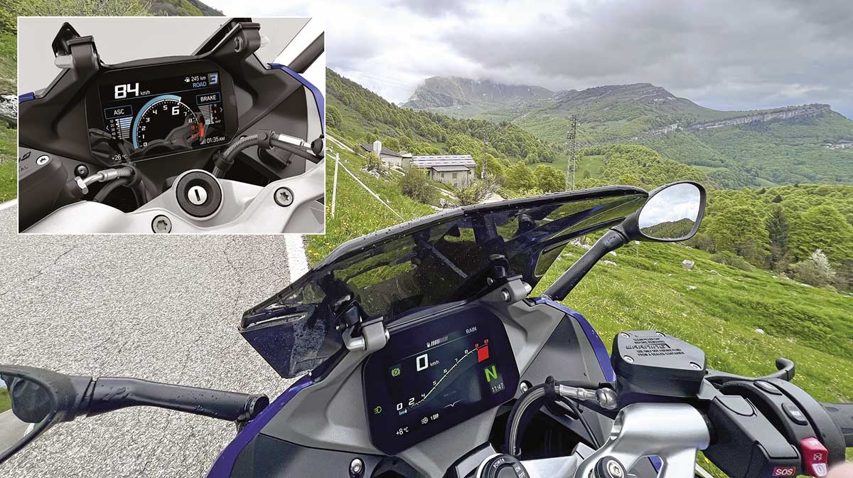 TFT-Display mit vielen Infos und Connectivity