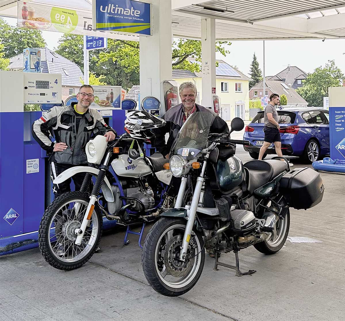 Konstantin Winkler (rechts) auf der Durchreise