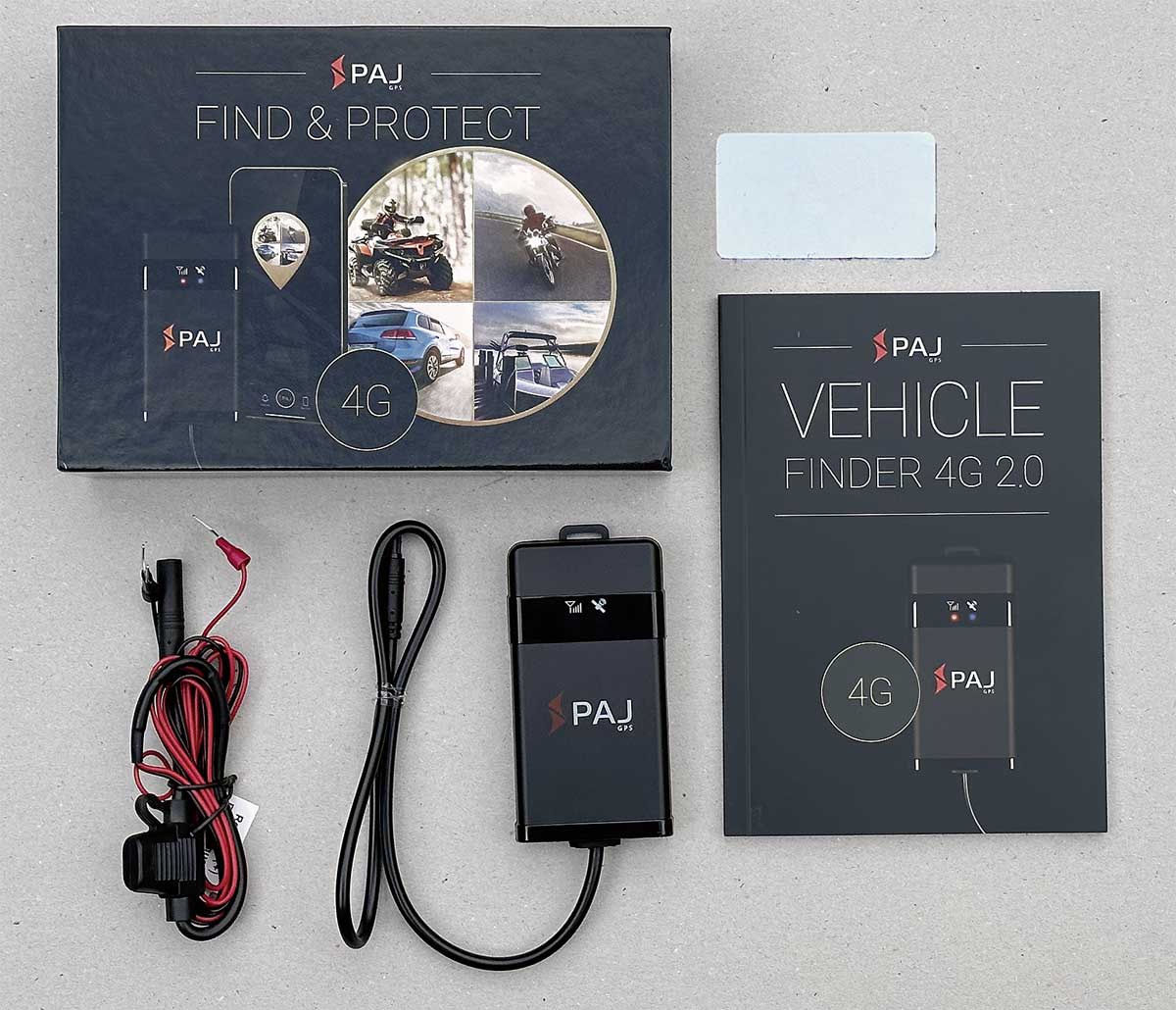 Lieferumfang des PAJ GPS Tracker