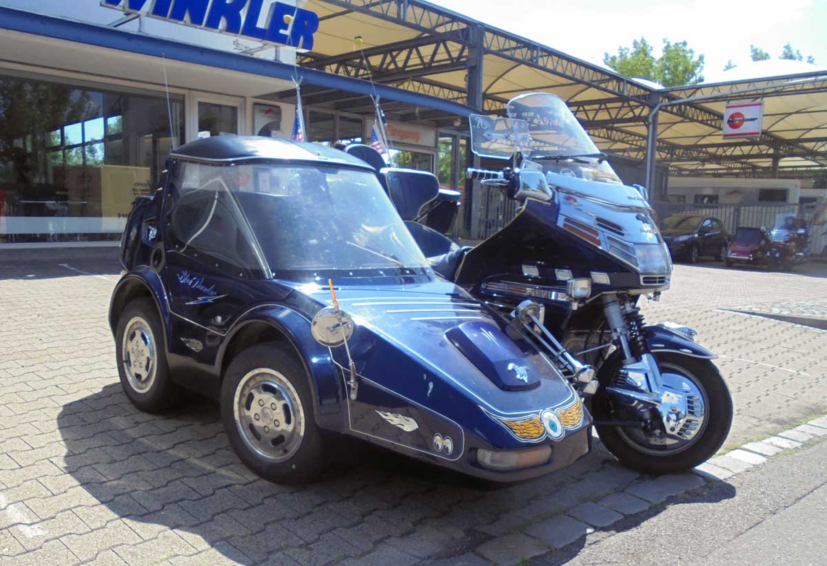 Ein Hingucker: Franks Gildwing Gespann