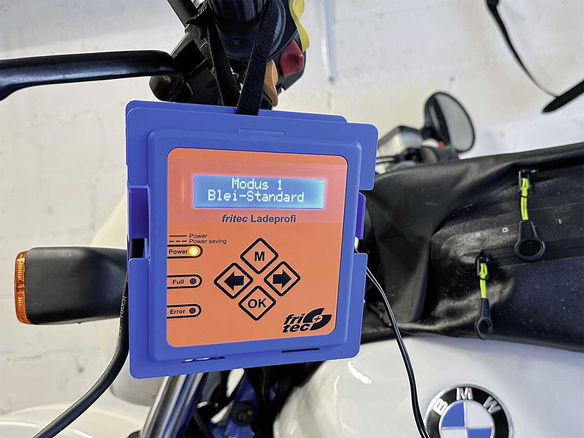 Modusanzeige des Fritec Ladeprofi Vario 2.0+