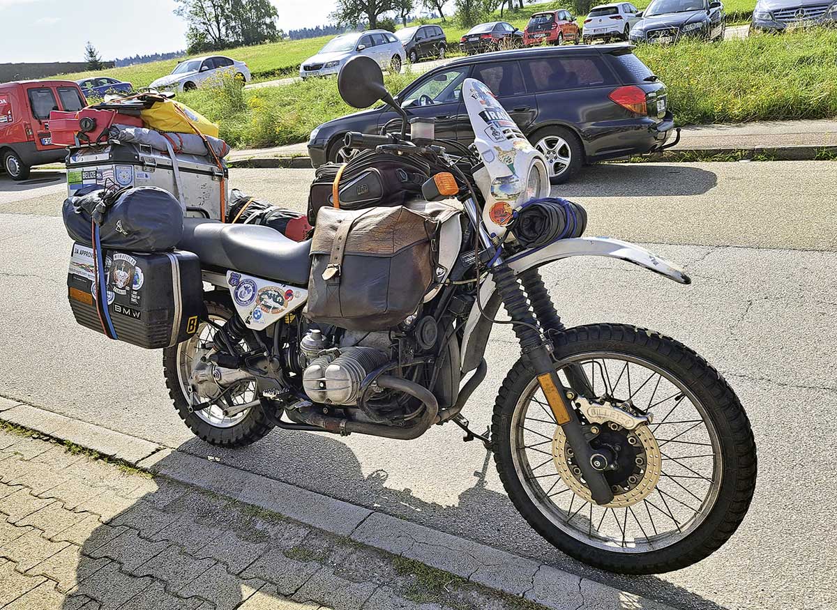 Treue BMW GS- Fritz war immer dabei