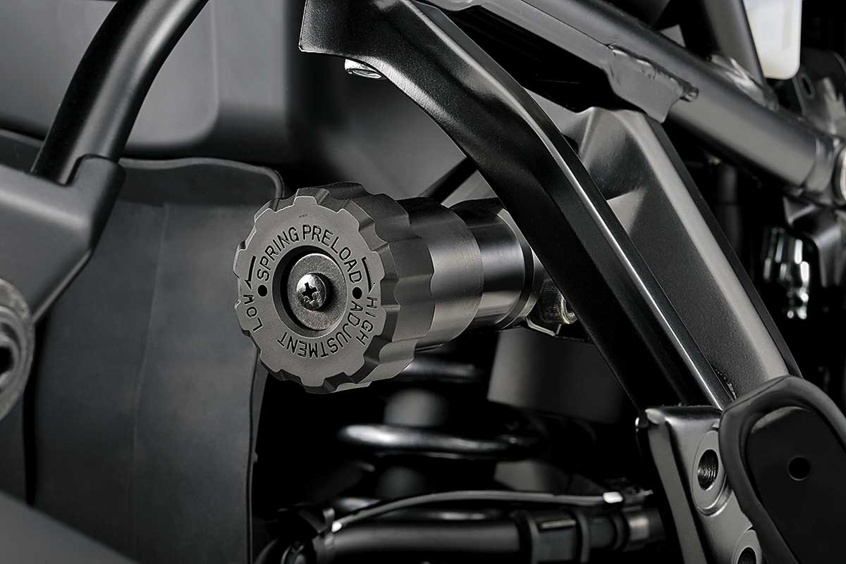 Federbasiseinstellung über Handrad