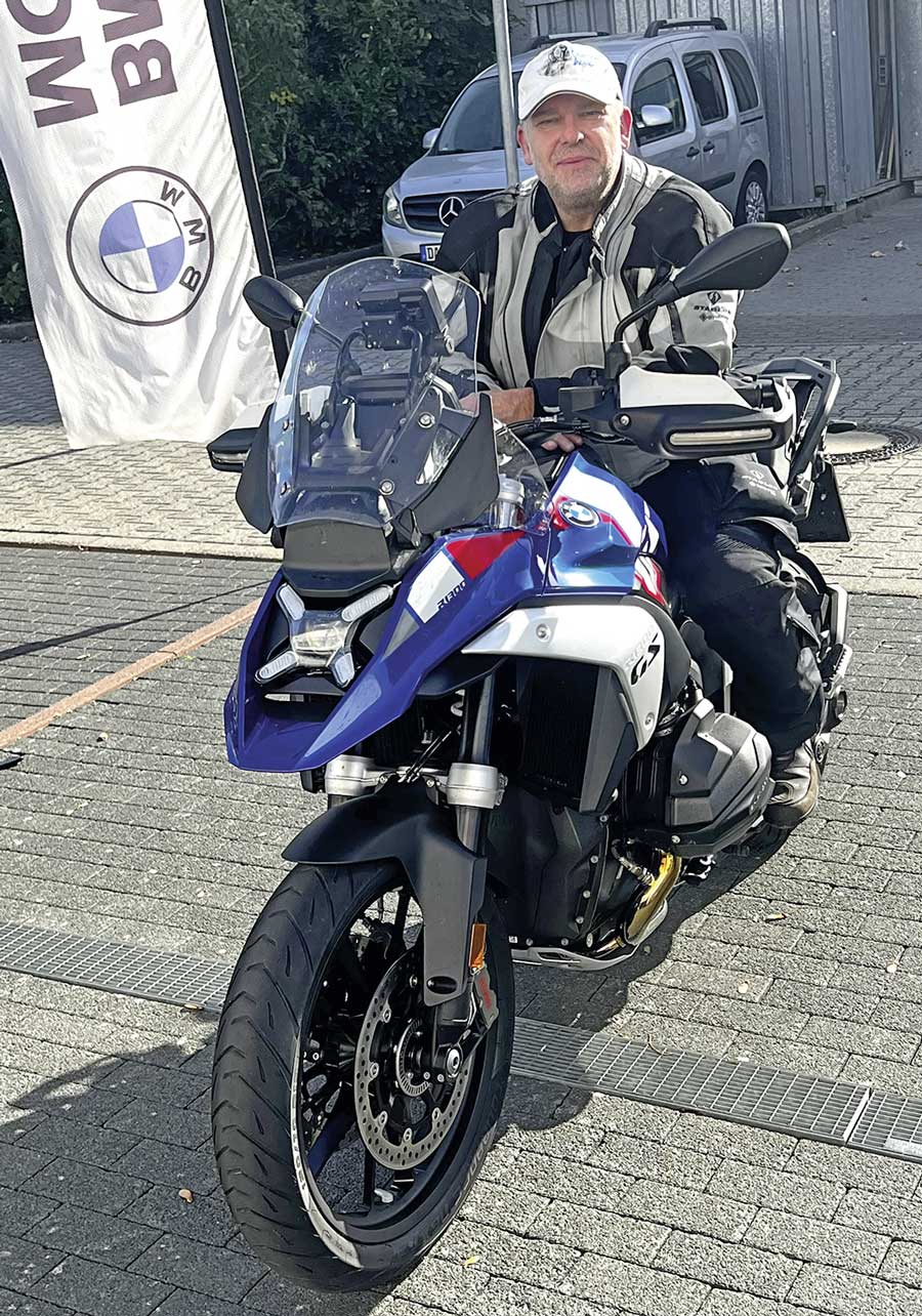 Torsten bei der Präsentation im Odenwald